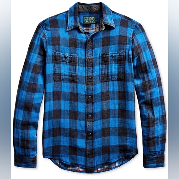 🔥POLO RALPH LAUREN BUFFALO CHECK BUTTON DOWN SHIRT - Picture 5 of 5